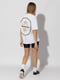 Жіноча футболка регуляр S білий ADEN Shop ЦБ-00219205 | 6841739 | фото 3