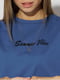 Жіноча футболка регуляр S індиго ADEN Shop ЦБ-00219208 | 6841742 | фото 2