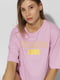 Жіноча футболка регуляр S бузковий ADEN Shop ЦБ-00219210 | 6841744 | фото 2