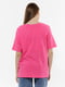 Жіноча футболка оверсайз M фуксія Yuki ЦБ-00219240 | 6841760 | фото 3