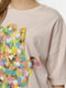Жіноча футболка регуляр S пудровий Crep ЦБ-00216947 | 6841806 | фото 2