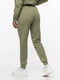 Жіночі спортивні штани S оливковий Yuki ЦБ-00210770 | 6841825 | фото 3