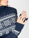 Жіночий светр One Size темно-синій Gerekli ЦБ-00233519 | 6842107 | фото 2