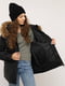 Жіноча куртка 48 чорний Oumai ЦБ-00223826 | 6842224 | фото 6