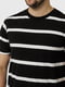 Чоловіча футболка S чорний Figo ЦБ-00218789 | 6842242 | фото 2