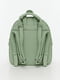 Жіночий рюказк зелений JOHNNY ЦБ-00216811 10х23х25 см Зелений | 6842447 | фото 3