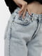 Жіночі джинси мом 32 блакитний Yuki ЦБ 00217707 | 6842549 | фото 2