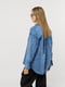 Жіноча сорочка з довгим рукавом S синій Crep ЦБ-00228540 | 6842793 | фото 3