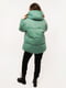 Жіноча куртка 48 зелений XUEJIAYI ЦБ-00223827 | 6844050 | фото 2