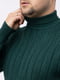 Чоловічий светр М темно-зелений LAGODOMEE ЦБ-00224087 | 6844081 | фото 3
