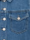 Куртка джинсова для дівчинки 122 блакитний Breeze Girls ЦБ-00242194 | 6844127 | фото 2