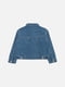 Куртка джинсова для дівчинки 122 блакитний Breeze Girls ЦБ-00242194 | 6844127 | фото 3