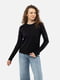 Жіноча футболка з довгим рукавом S чорний Karol ЦБ-00241515 | 6844192 | фото 2