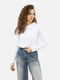 Жіноча футболка з довгим рукавом S білий Karol ЦБ-00241516 | 6844193 | фото 2
