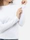 Жіноча футболка з довгим рукавом S білий Karol ЦБ-00241516 | 6844193 | фото 3