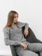 Жіноча піжама L сірий Lindros ЦБ-00233221 | 6844204 | фото 2