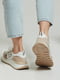 Бежево-белые кроссовки на рельефной подошве | 6845566 | фото 5
