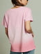 Розовая хлопковая футболка | 6845579 | фото 5
