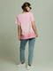 Розовая хлопковая футболка | 6845579 | фото 6