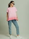 Розовая хлопковая футболка | 6845579 | фото 7