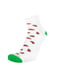 Шкарпетки бавовняні білі в принт | 6846098