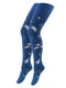 Колготки кольору джинс з принтом демісезонні, із бавовни | 6846140