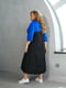 Котонова синьо-чорна сукня | 6847058 | фото 2