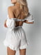 Піжама біла із шортами «Rebecca» | 6846388 | фото 3