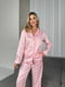 Піжама рожева: сорочка та штани | 6846448 | фото 2