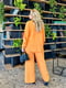 Костюм трійка помаранчевий: майка, сорочка та штани | 6846561 | фото 5