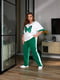 Біло-зелений костюм-двійка «Метелик»: футболка і штани | 6846587 | фото 6