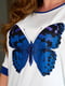 Біло-синій костюм-двійка «Метелик»: футболка і штани | 6846592 | фото 3