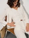 Мусліновий костюм-трійка молочного кольору: жакет, жилет та штани | 6846683 | фото 9