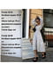 Муслінова біла сукня-міді в квітковий принт зі шнурівкою на спинці | 6846751 | фото 10