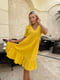 Муслінова сукня А-силуету гірчичного кольору | 6846753 | фото 2