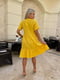 Муслінова сукня А-силуету гірчичного кольору | 6846753 | фото 7