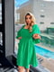 Муслінова зелена сукня вільного фасону | 6846754 | фото 2