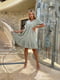 Муслінова сукня А-силуету оливкового кольору | 6846755 | фото 3