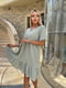 Муслінова сукня А-силуету оливкового кольору | 6846755 | фото 4