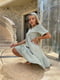 Муслінова сукня А-силуету оливкового кольору | 6846755 | фото 7