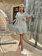 Муслінова сукня А-силуету оливкового кольору | 6846755 | фото 8