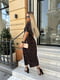 Довга чорна сукня із шовкового софту в квітковий принт | 6846799 | фото 4