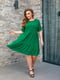 Зелена сукня вільного крою із американського крепу | 6846833 | фото 2