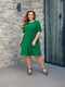 Зелена сукня вільного крою із американського крепу | 6846833 | фото 5