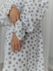Муслінова біла сукня А-силуету в лілові квіти  | 6846858 | фото 7