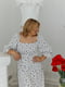 Муслінова біла сукня А-силуету в лілові квіти | 6846858 | фото 9