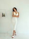 Приталена сукня міді біла | 6846874 | фото 4