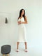 Приталена сукня міді біла | 6846874 | фото 5