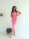 Приталена сукня міді рожева  | 6846876 | фото 5