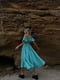 Муслінова розкльошена сукня м’ятного кольору з відкритими плечима | 6846909 | фото 8